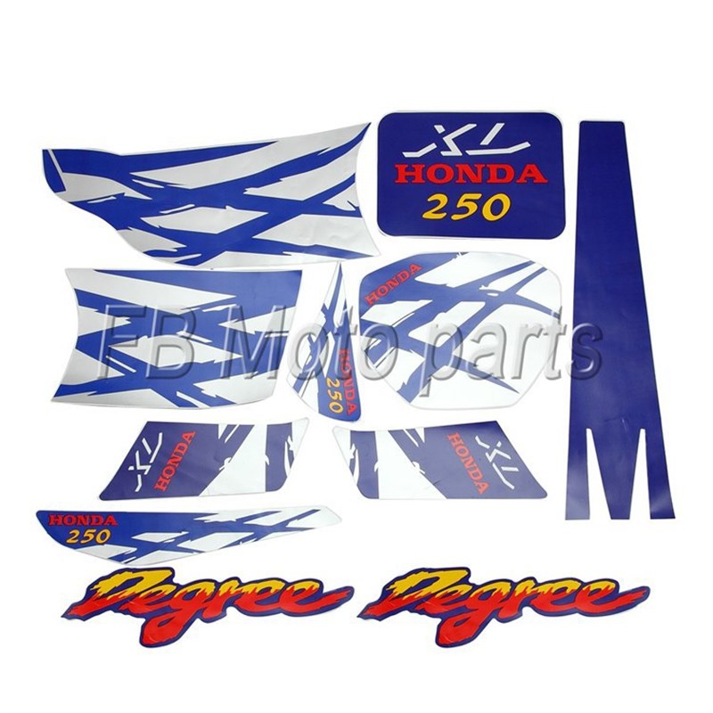 速发适用HONDA摩托车XL250越野车XL250全车贴花贴标贴纸车身贴画