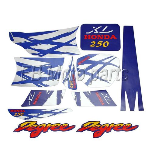 速发适用HONDA摩托车XL250越野车XL250全车贴花贴标贴纸车身贴画