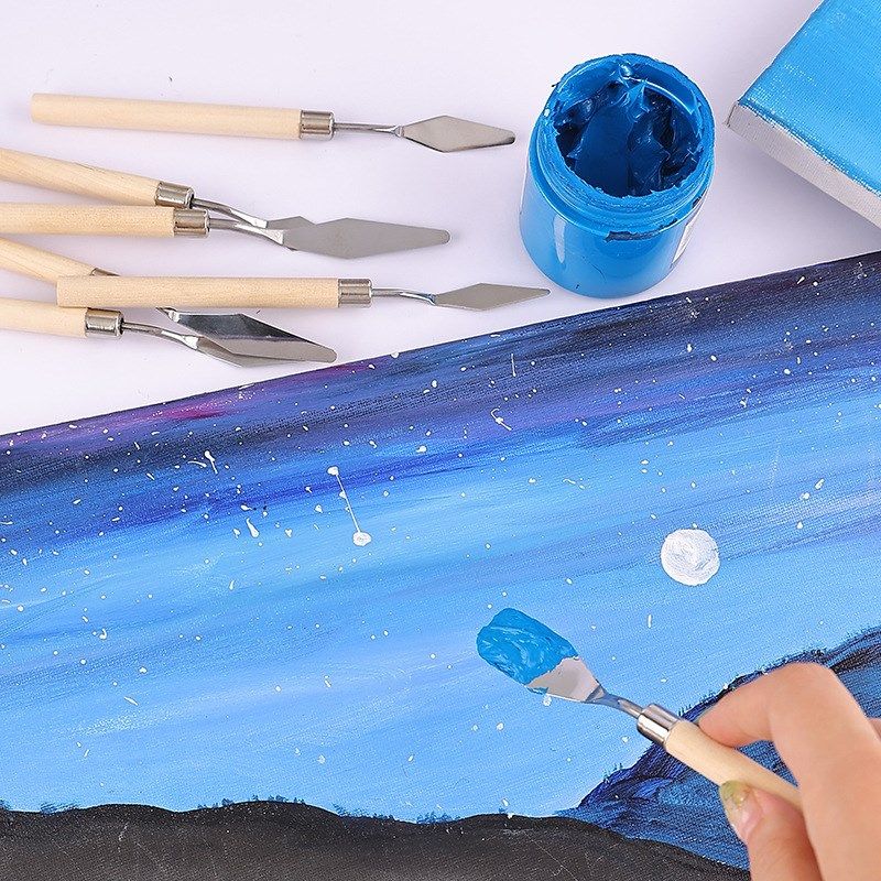 油画刮刀厂家美术丙烯水彩颜料调色刀刮刀套装不锈钢W铲刀挑刀,文具电教/文化用品/商务用品,调色板,淘宝优惠券,粉丝福利购,淘宝优惠卷