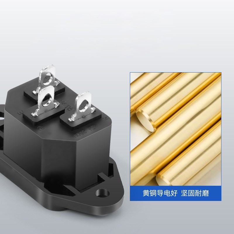 2 Pcs 3P Male Plug Panel Power Inlet Sockets Connectors AC P 鲜花速递/花卉仿真/绿植园艺 花艺材料 原图主图