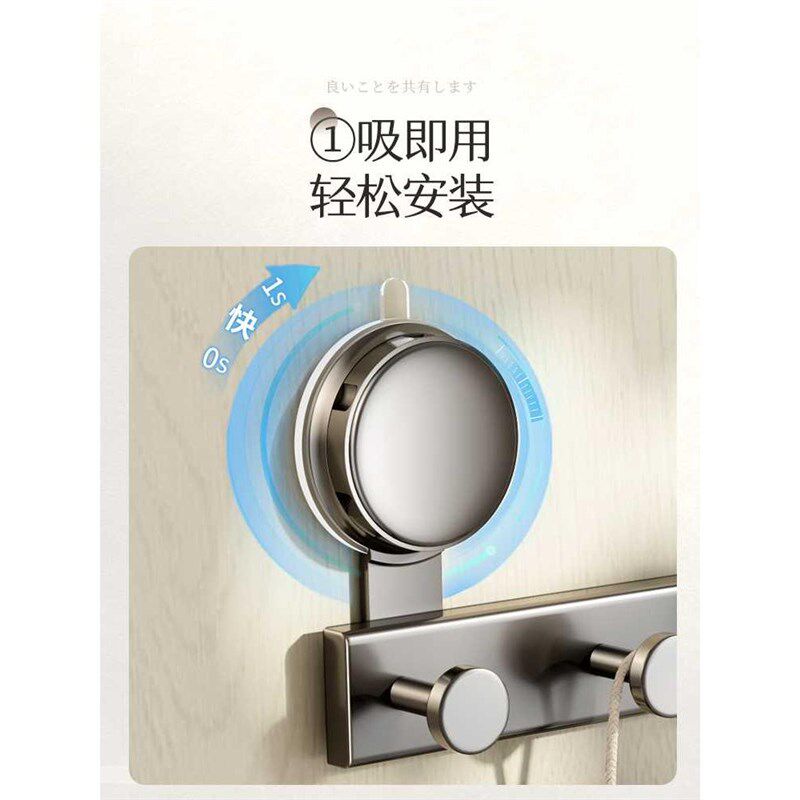 吸盘门后挂钩粘胶免打孔承重置物架钩子入户门挂衣架收称