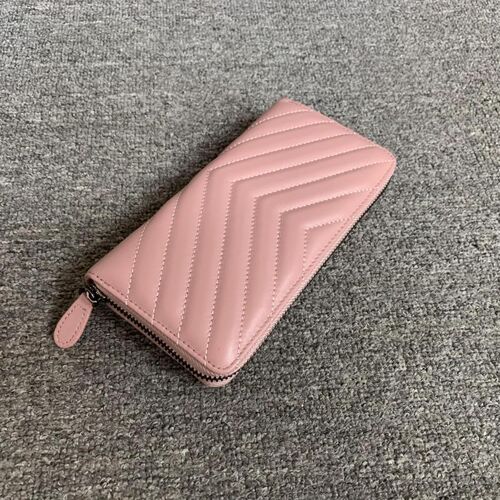 新品真皮钱包百搭时尚羊皮长款拉链手拿钱包气质晚宴女士手拿长款