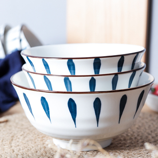 米饭碗陶瓷小碗4个装 急速发货日式 家用创意小号吃饭碗汤碗面碗沙