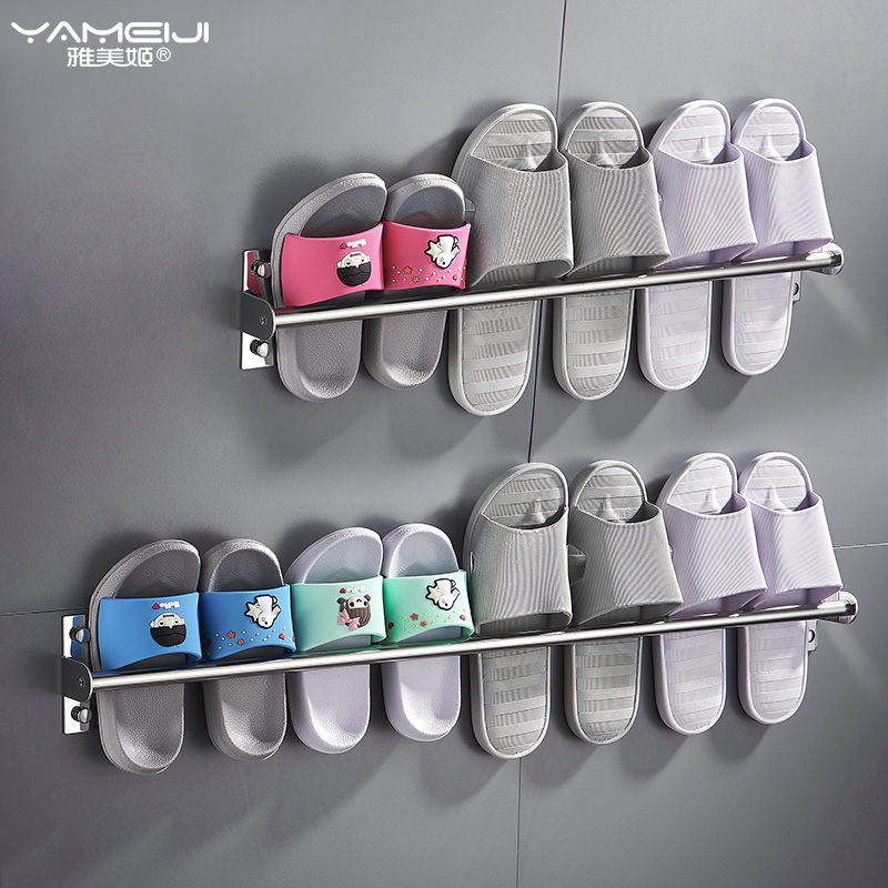免打孔不锈钢拖鞋架壁挂浴室门后厕所拖鞋挂架卫生间鞋子收纳神器怎么样,好用不?