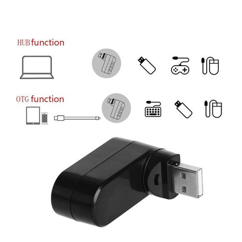 Cheapest 3 Ports Mini Usb Hub Rotatable High Speed USB HUB 2