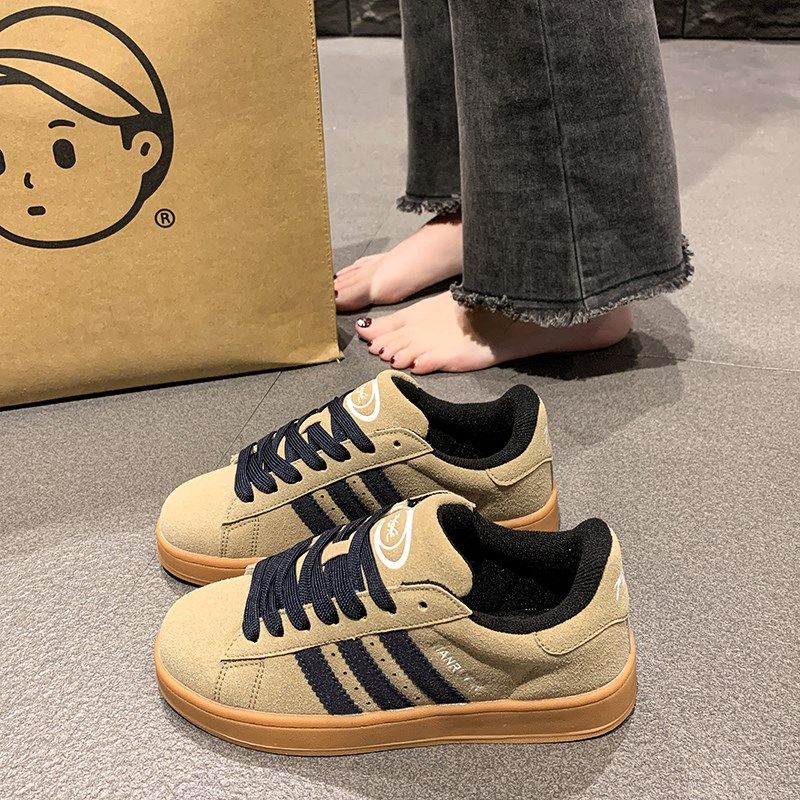 厚底运动板鞋女2024q秋冬季新款平底百搭情侣休闲小白鞋软底面包,女鞋,休闲板鞋,淘宝优惠券,粉丝福利购,淘宝优惠卷