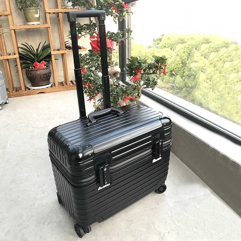 18寸上翻盖铝框拉杆箱万r向轮17超轻小型行李箱女摄影旅行箱男20