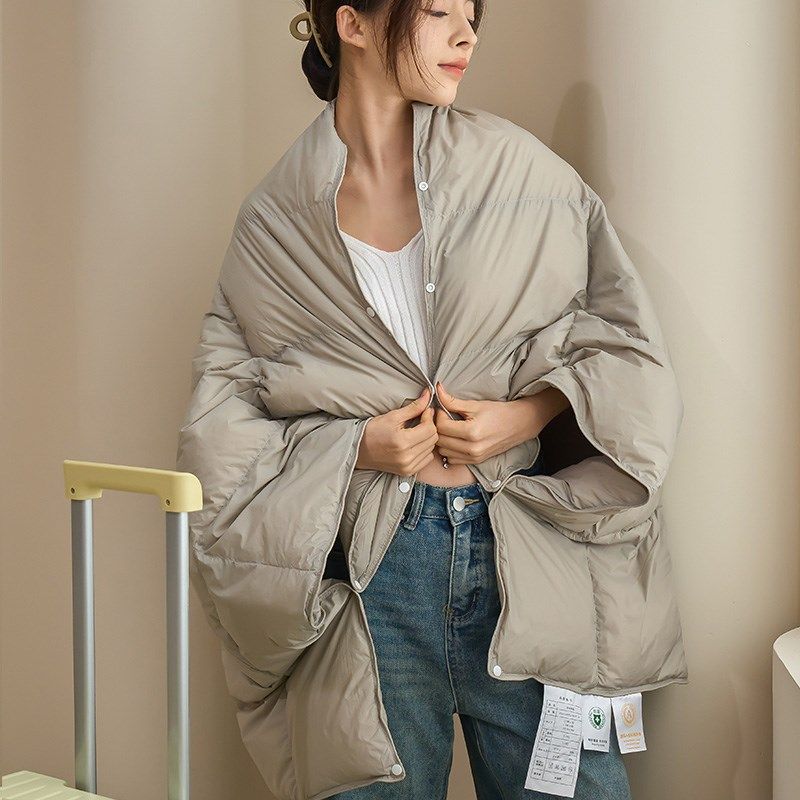 A类多功能羽绒被95白鹅绒旅行盖毯披肩办公室午休户外便携式露营,床上用品,羽绒/羽毛被,淘宝优惠券,粉丝福利购,淘宝优惠卷