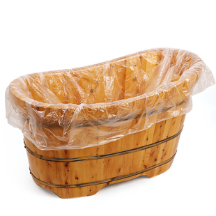 1.4米木桶浴缸一次性袋子美容院加厚膜套浴桶膜盆膜塑料木桶袋子