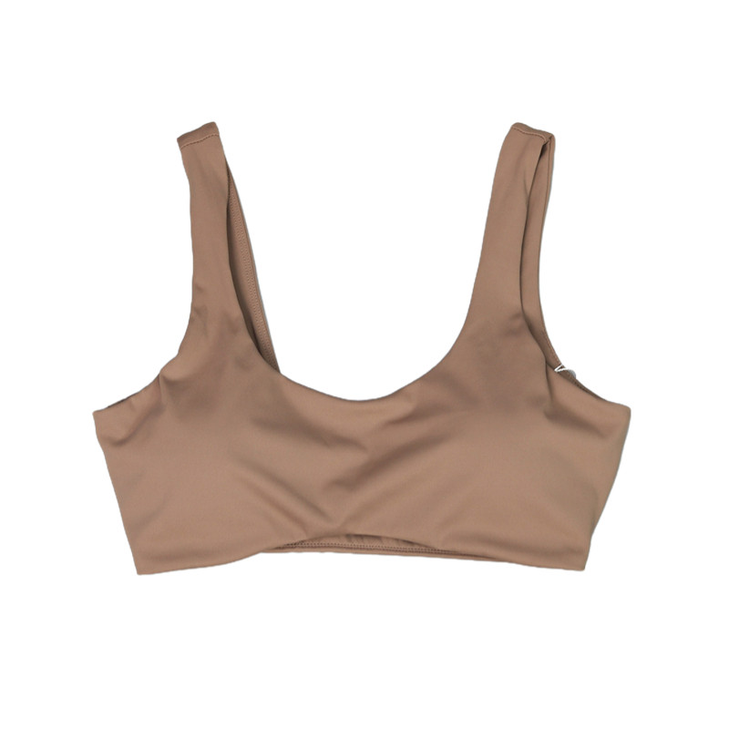 欧美速干弧形露背瑜伽运动文胸z女美背防震修身跑步带胸垫健身内