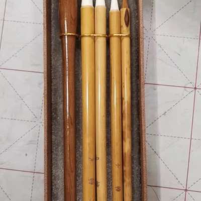 水彩笔狼毫兼毫水彩国画大小楷上B色勾线羊兼毫毛笔画笔铺色套装