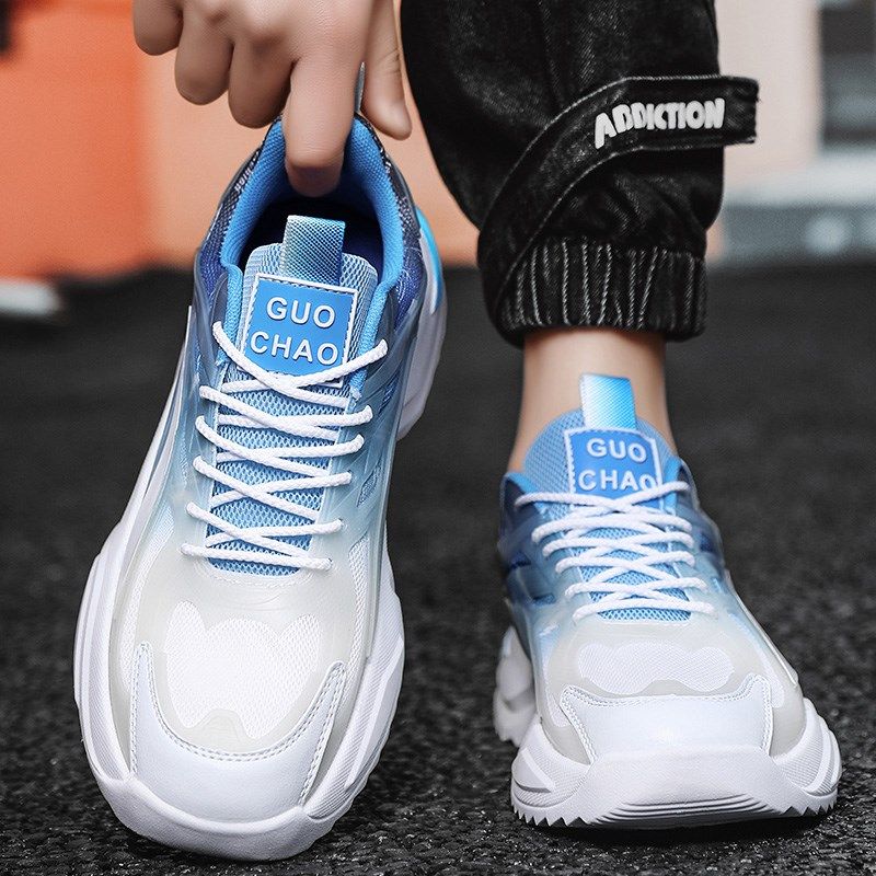 男鞋2024新款夏季网面透气跑步运动鞋青少年学生休闲内增高老爹鞋,流行男鞋,时尚休闲鞋,淘宝优惠券,粉丝福利购,淘宝优惠卷