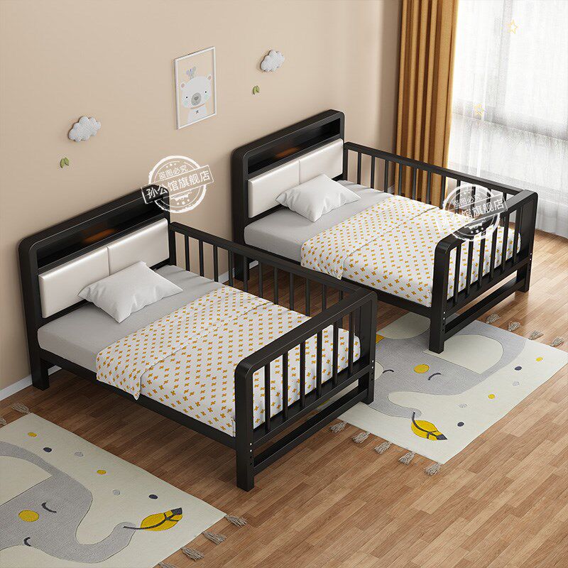 铁艺儿童床带护栏小床婴儿男孩女孩公主床单人床边床加宽拼接大床,住宅家具,儿童拼接床,淘宝优惠券,粉丝福利购,淘宝优惠卷