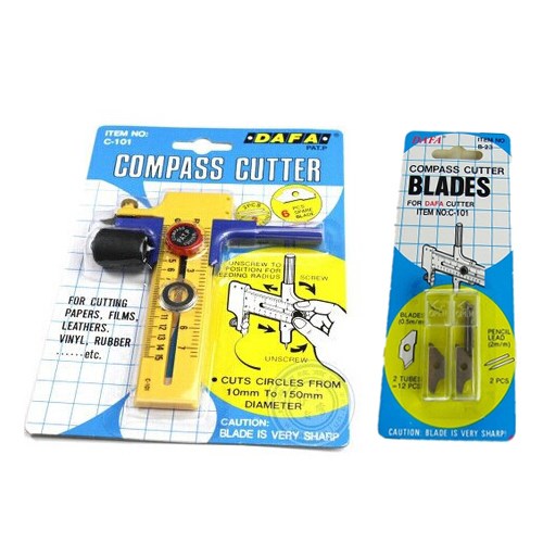 Dafa Compass Cutter  Spare Blades for Cutting Papers/Films/L