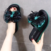 凉拖鞋 小码 女夏外穿配裙夏季 厚底松糕踩屎感R炸街爆款 33拖鞋