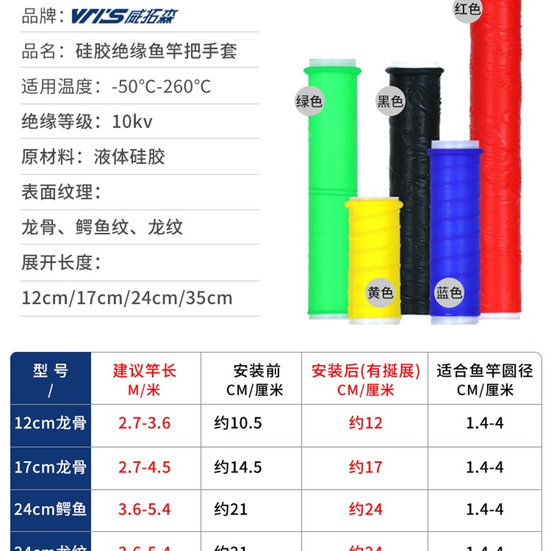 现货游钓中国鱼竿缠把带大师同款萨蔓塔硅胶M手把带防电防滑防水