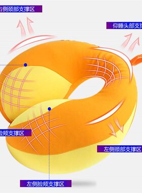 车内睡觉神器儿童u型枕车用飞行旅行游长途坐车小孩车里睡觉枕头