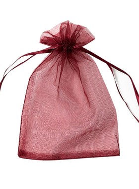Small Yarn Organza Bag Pouches Drawstrings Bags Christmas G