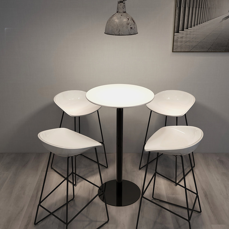 现货速发吧台桌阳台家用吧桌奶茶店高桌子酒吧铁艺咖啡桌高台休闲