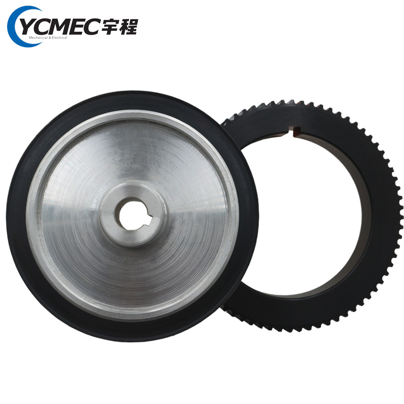 速发编码器同步轮数控机床车床主轴同步带5M铁轮铝轮56齿15孔72齿