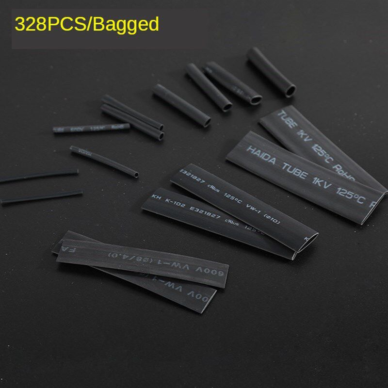 328pcs Heat Shrink Sleeving Tube Tube Assortment Kit Electri