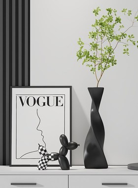 轻奢花瓶玄关装饰品摆件入户进门口高级感客厅电视柜插花绿植餐桌