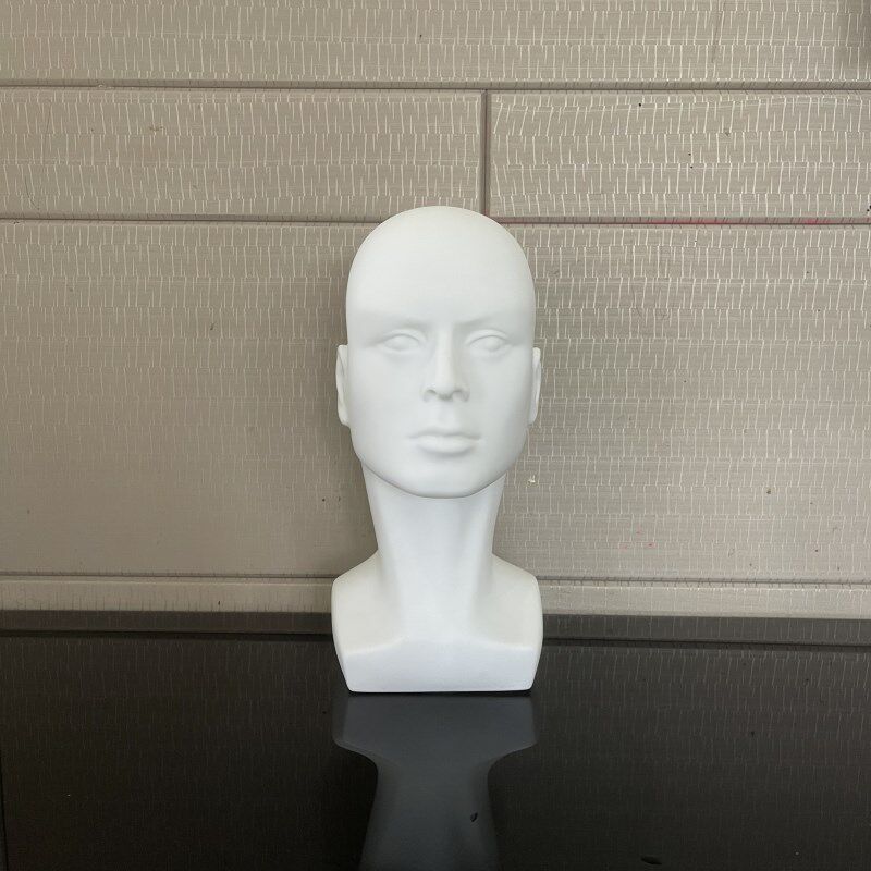 男模特男头头盔墨镜模型道具展示架帽子假发模型抽象个性男头