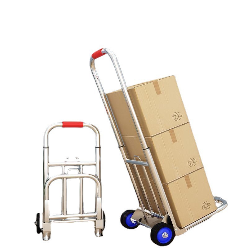 速发Folding hand cart shopping cart carrying Trailer trolley