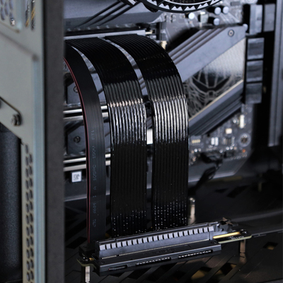 PCI-E4.0显卡延长线oPCIe4/PCIe4.0转接线90度角追风者支架太阳神