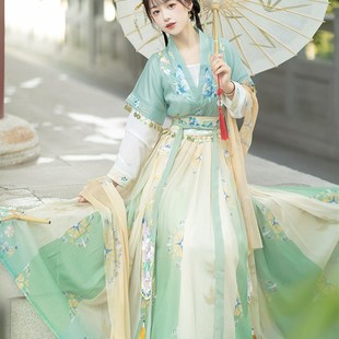 唐朝汉服女装唐制演出服r中国舞仙气公主汉服小个子古装唐装褙子