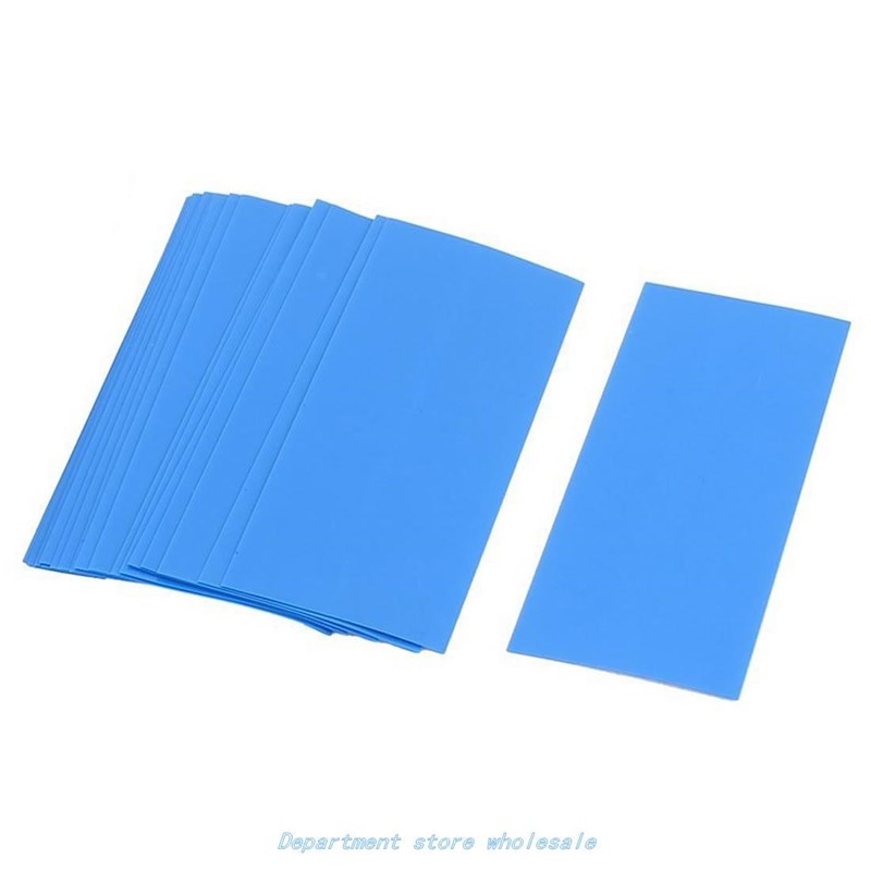 极速20x 18.5mm Dia PVC Heat Shrink Tubing Blue for 1 x 18650