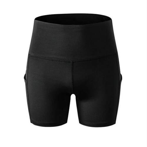 速发New Fashion Women Cycling Shorts Black High Waist Skinny