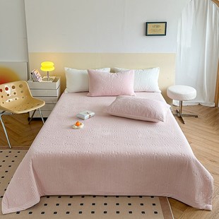 床盖2023新款四季通用高端一面绒一面棉全棉a类牛奶绒纯棉全棉ab