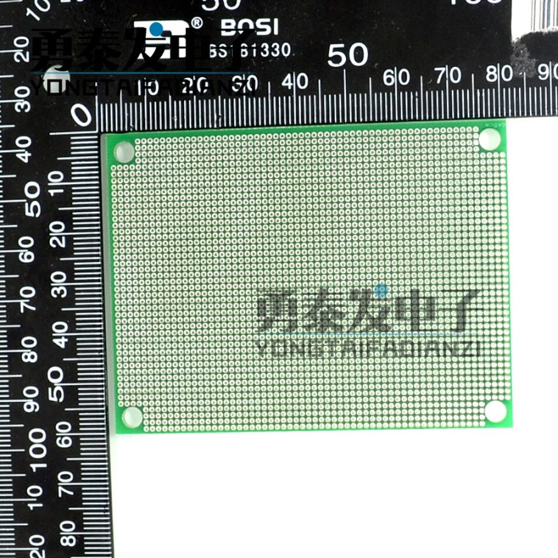 推荐双面喷锡 6X8CM1.6厚1.27间距万能板实验板洞洞板面包板