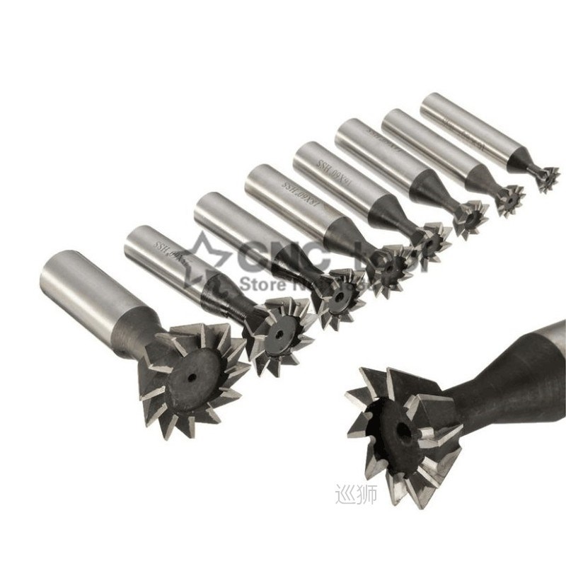 1PCS 60 Degree HSS Dovetail Milling Cutters 60 Degree 10mm 1