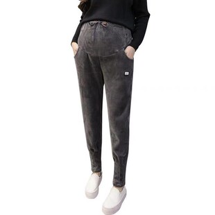 孕妇裤秋冬季打底裤加绒加厚外穿保暖长裤子孕Q中晚期孕妇装秋冬