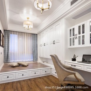 定制榻榻米床衣柜一体全屋小户型整体儿童房书房踏踏米新款高级