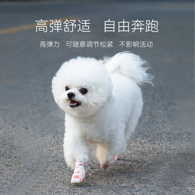 新品狗狗一次性脚套小型犬宠物鞋子泰迪比熊不掉脚绷带出门防脏裹