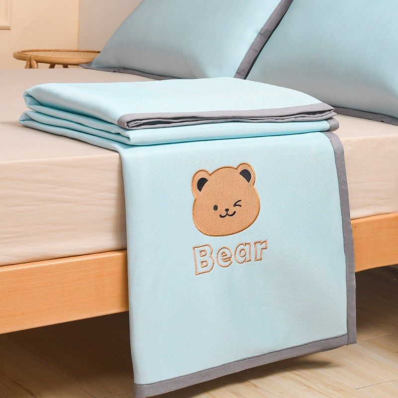 A类母婴级冰丝凉席三件套夏天2024新款夏季可机洗学生宿舍单人0.9,床上用品,冰丝席,淘宝优惠券,粉丝福利购,淘宝优惠卷