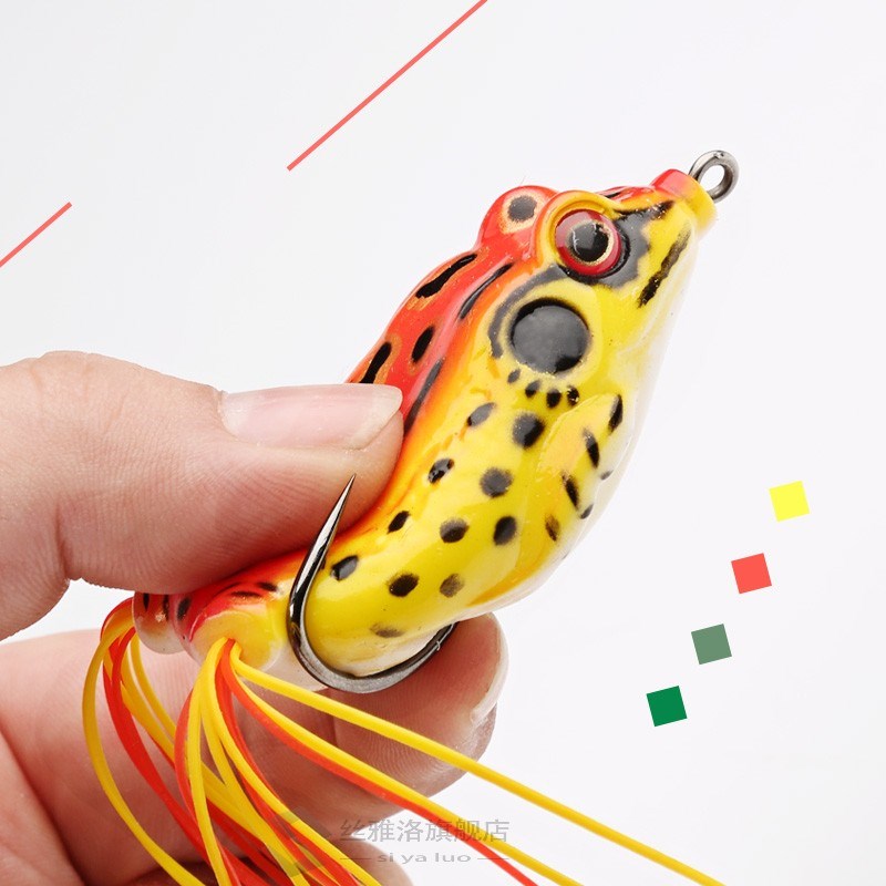 4pcs/box Frog Soft Fishing Lures Kit Snakehead Lure Topwater 电子元器件市场 外设配件 原图主图