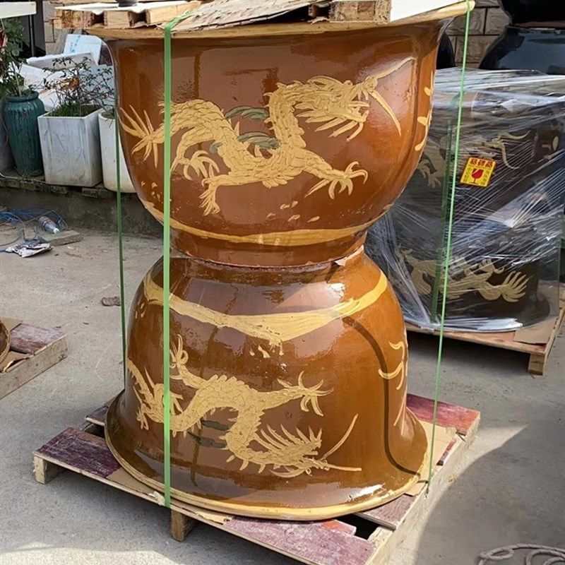 宜兴特大号陶瓷大花盆黑釉龙缸铁树茶树发财树绿植种菜盆紫砂花盆,鲜花速递/花卉仿真/绿植园艺,花盆,淘宝优惠券,粉丝福利购,淘宝优惠卷