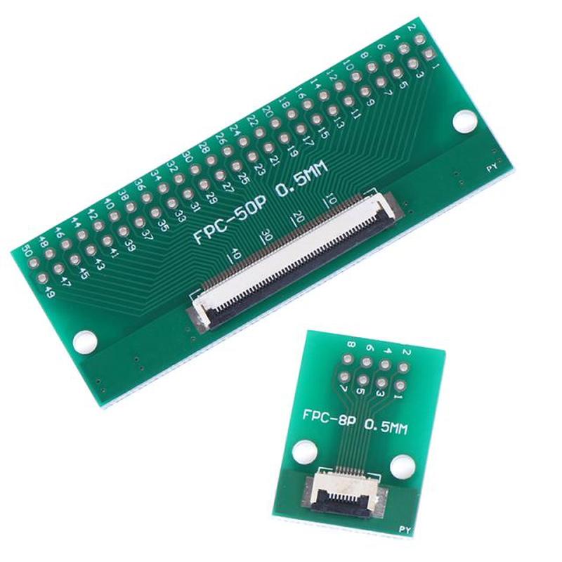 极速1PCS NEW 0.5mm FFC FPC to DIP 2.54mm PCB Converter Board-封面