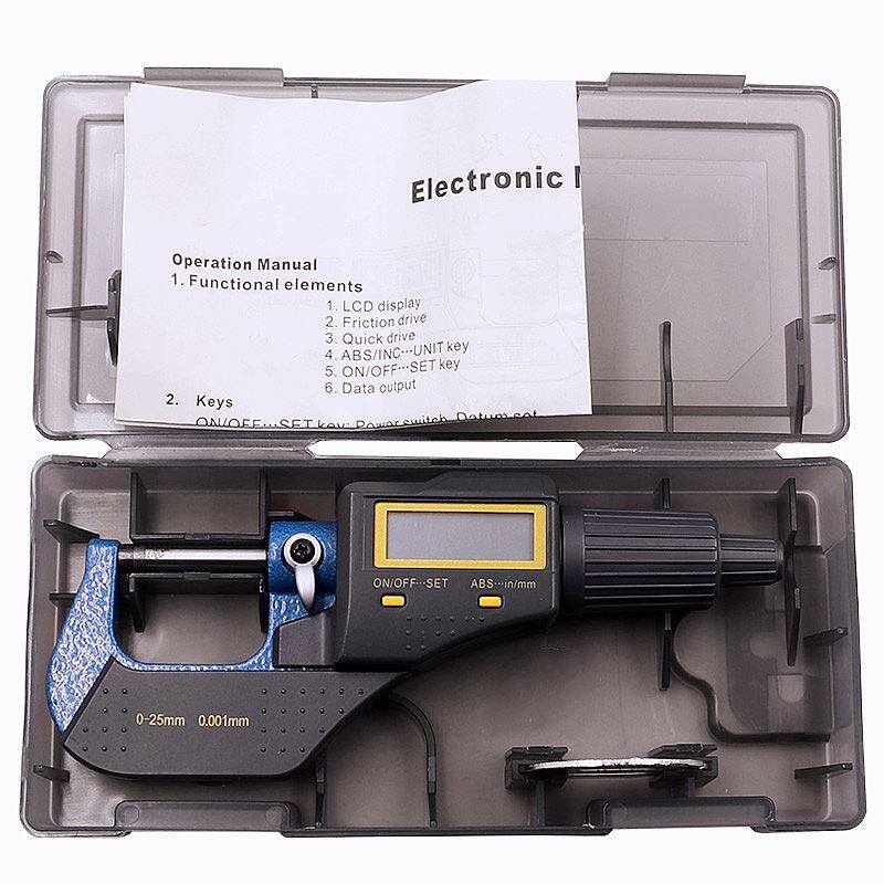 速发.数显千分尺高精度0.001mm外径测量千分尺0-25螺旋测微器测
