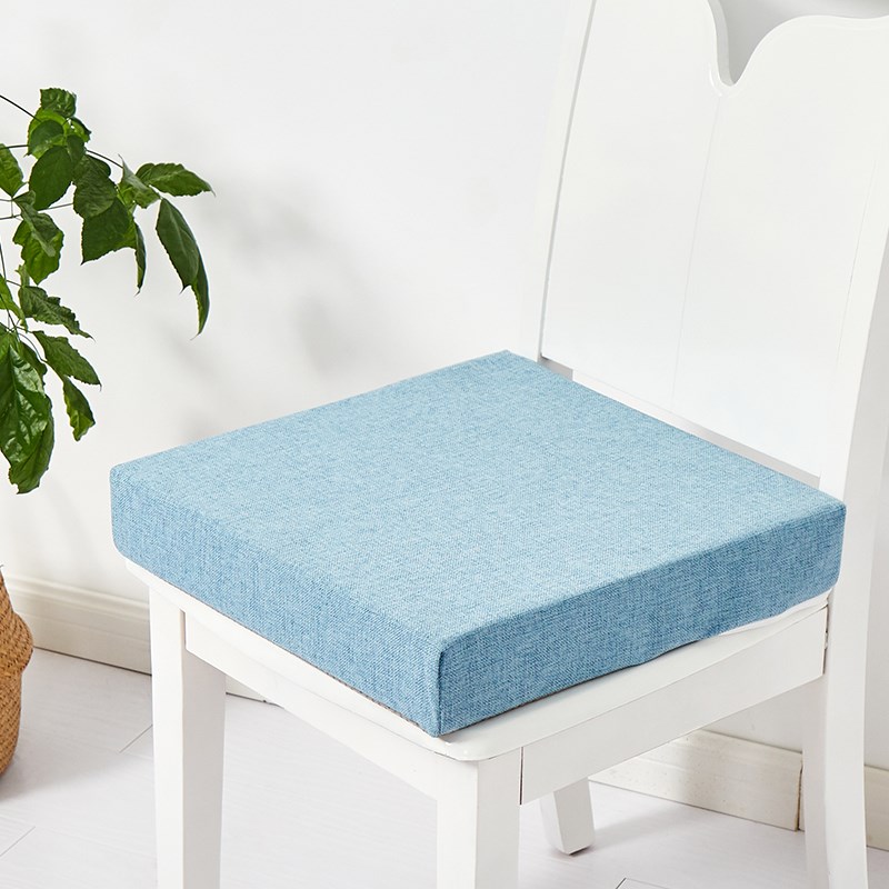 亚麻坐垫办公室椅子学生榻榻x米沙发垫硬高密度海绵凳子飘窗座王