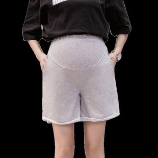 打底褲 孕婦運動褲 外 夏裝 女2021年孕婦短褲 夏f季 小個子孕婦闊腿褲