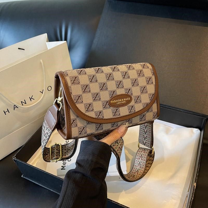 高级感小众包包女包2024新款秋冬百搭女士单肩斜挎包老花时尚小包,箱包皮具/热销女包/男包,小方包,淘宝优惠券,粉丝福利购,淘宝优惠卷