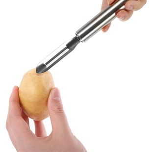 土豆刨皮刀削皮器不锈刀刨刀水果刨刮打U皮钢家用子皮 削皮刀老式