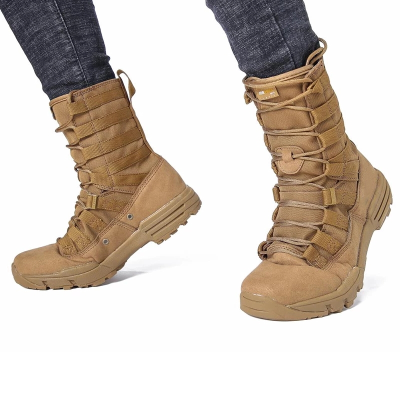 极速Men Desert Military Tactical Boots Male Outdoor Waterpro