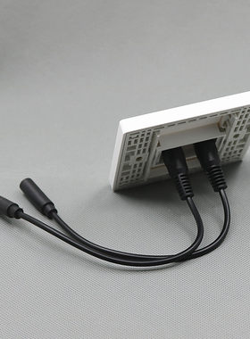 86型3b.5mm耳机电脑音频面板插座带尾巴延长线母对母直插暗装插座