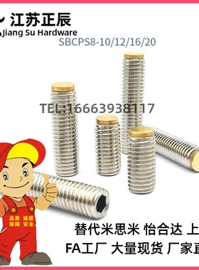 铜头内六角铜头止动螺栓 肩型缓冲动螺栓替代SBCPS8-10/12/16/20